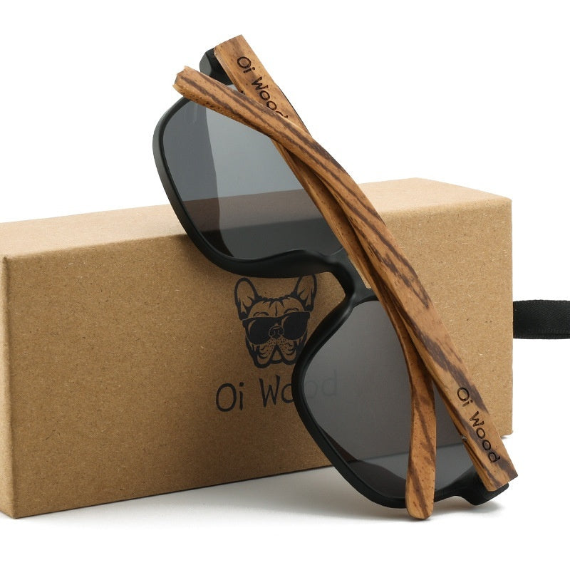 Wooden Sunglasses Polarized Sun Protection Vintage Sunglasses - 𝓢𝓱𝓸𝓹𝓵𝓮𝓬𝔂