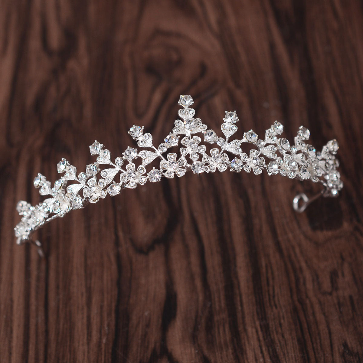 Simple Rhinestone Silver Headband Crown - 𝓢𝓱𝓸𝓹𝓵𝓮𝓬𝔂