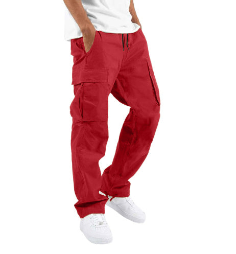 Men's Workwear Drawstring Multi-pocket Casual Pants - 𝓢𝓱𝓸𝓹𝓵𝓮𝓬𝔂