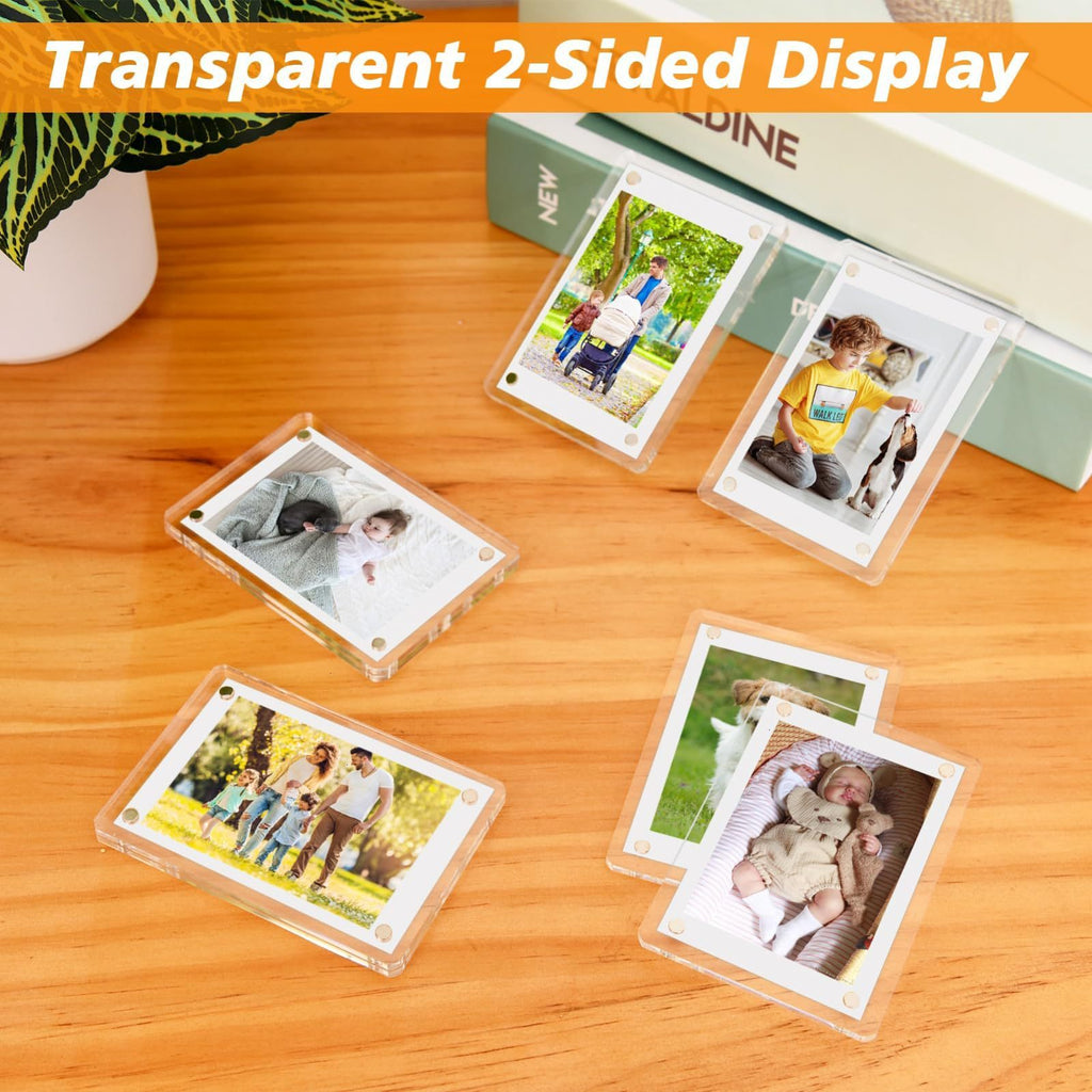 Household Acrylic Fridge Sticker Magnetic Photoframe