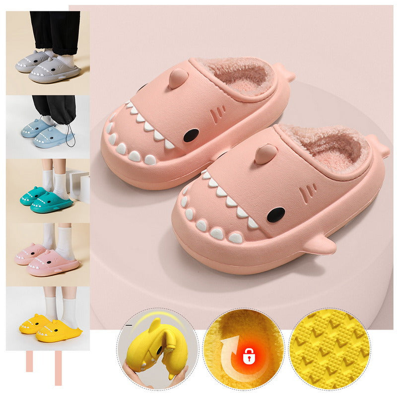 Cartoon Shark Shoes Home Slippers EVA Lovers Slippers Winter Soft Bottom Waterproof Shoes - 𝓢𝓱𝓸𝓹𝓵𝓮𝓬𝔂