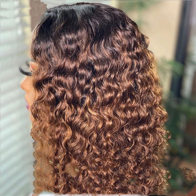 Doores Perruque Bob Lace Front Wig Naturelle Cheveux Humains Coupe Pixie Brun - 𝓢𝓱𝓸𝓹𝓵𝓮𝓬𝔂