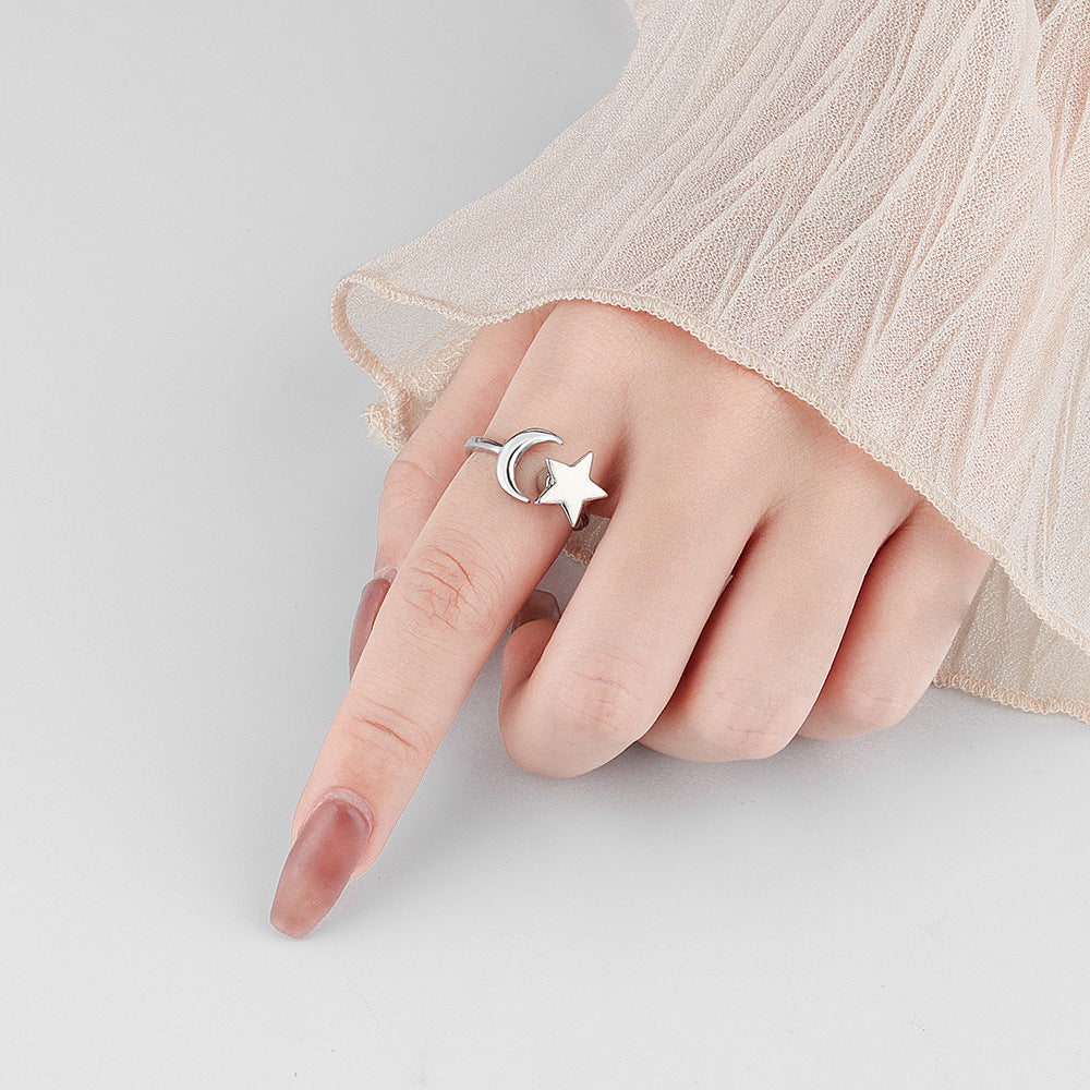 S925 Sterling Silver New Style XINGX Spinning Ring Female - 𝓢𝓱𝓸𝓹𝓵𝓮𝓬𝔂
