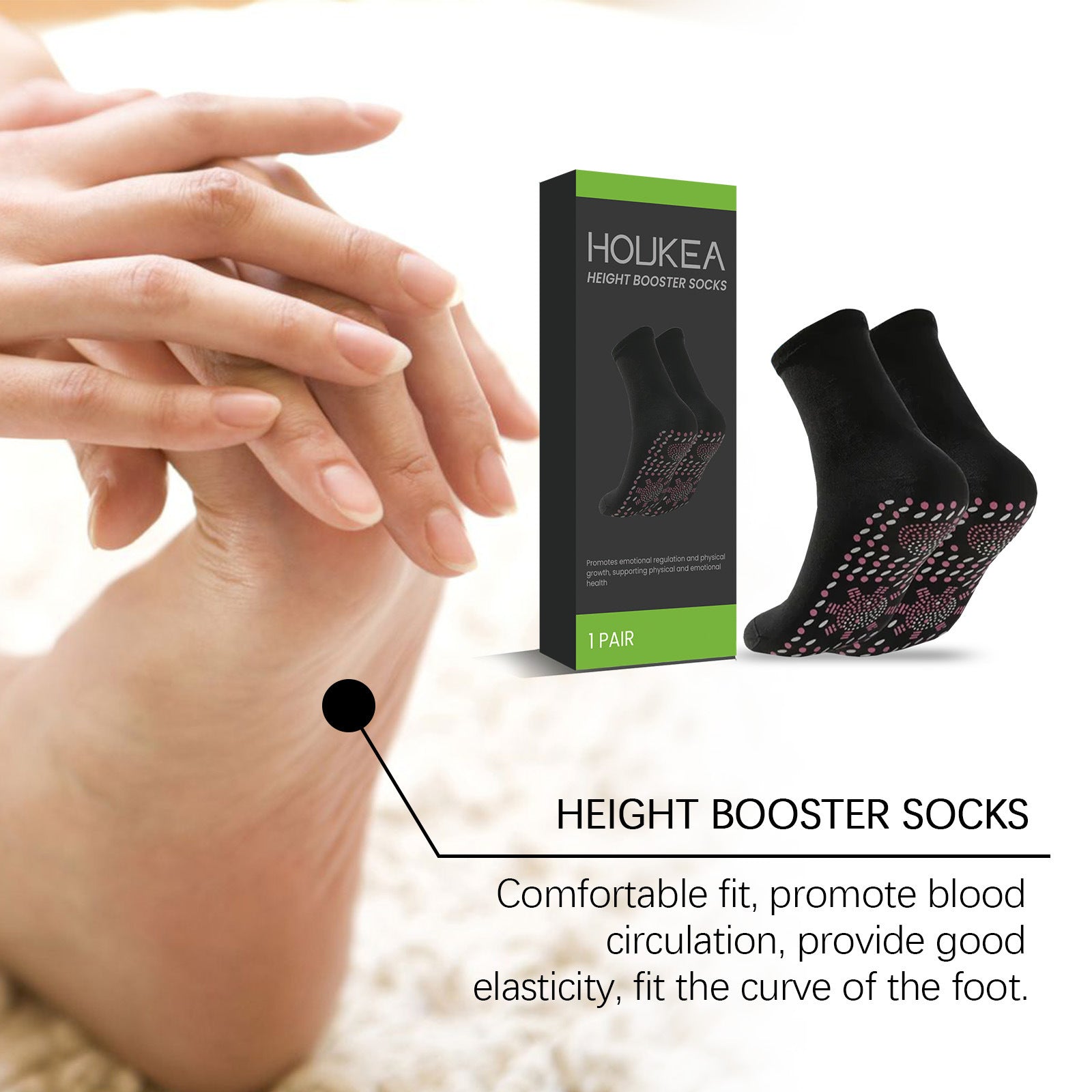 Self-heating Massage Body Socks Foot Skin-friendly - 𝓢𝓱𝓸𝓹𝓵𝓮𝓬𝔂