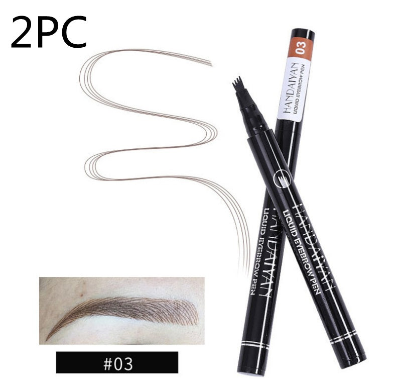Microblading Eyebrow Pencil Waterproof Fork Tip Tattoo Pen Tinted Fine Sketch Eye Brow Pencils Long Lasting Eyebrows - 𝓢𝓱𝓸𝓹𝓵𝓮𝓬𝔂