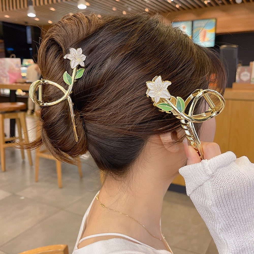 Super Fairy High-end Gardenia Flower Clip Exquisite Hair Clip - 𝓢𝓱𝓸𝓹𝓵𝓮𝓬𝔂