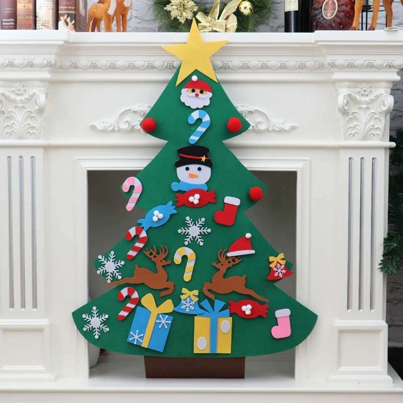 DIY Felt Christmas Tree With Three-dimensional Christmas Tree - 𝓢𝓱𝓸𝓹𝓵𝓮𝓬𝔂