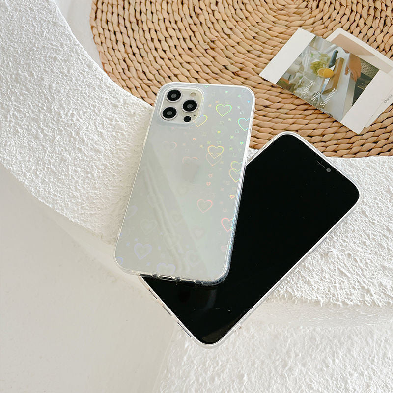 Laser Colorful Love For Double-sided Coated Silicone Phone Case - 𝓢𝓱𝓸𝓹𝓵𝓮𝓬𝔂
