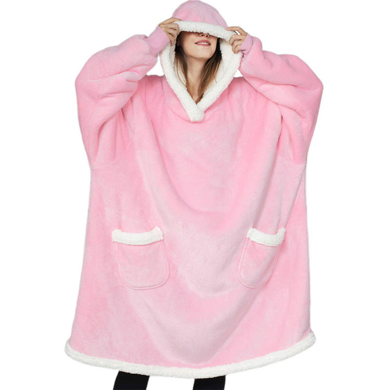 Winter TV Hoodie Blanket Winter Warm Home Clothes Women Men Oversized Pullover With Pockets - 𝓢𝓱𝓸𝓹𝓵𝓮𝓬𝔂