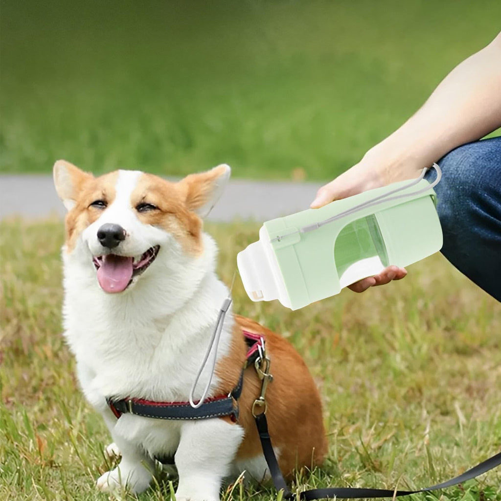 2 In 1 Travel Dog Water Bottle Pet Water Dispenser Feeder Drinking Feeder Dog Outing Water Feeder Pets Outdoor Portable Cup Pet Products - 𝓢𝓱𝓸𝓹𝓵𝓮𝓬𝔂