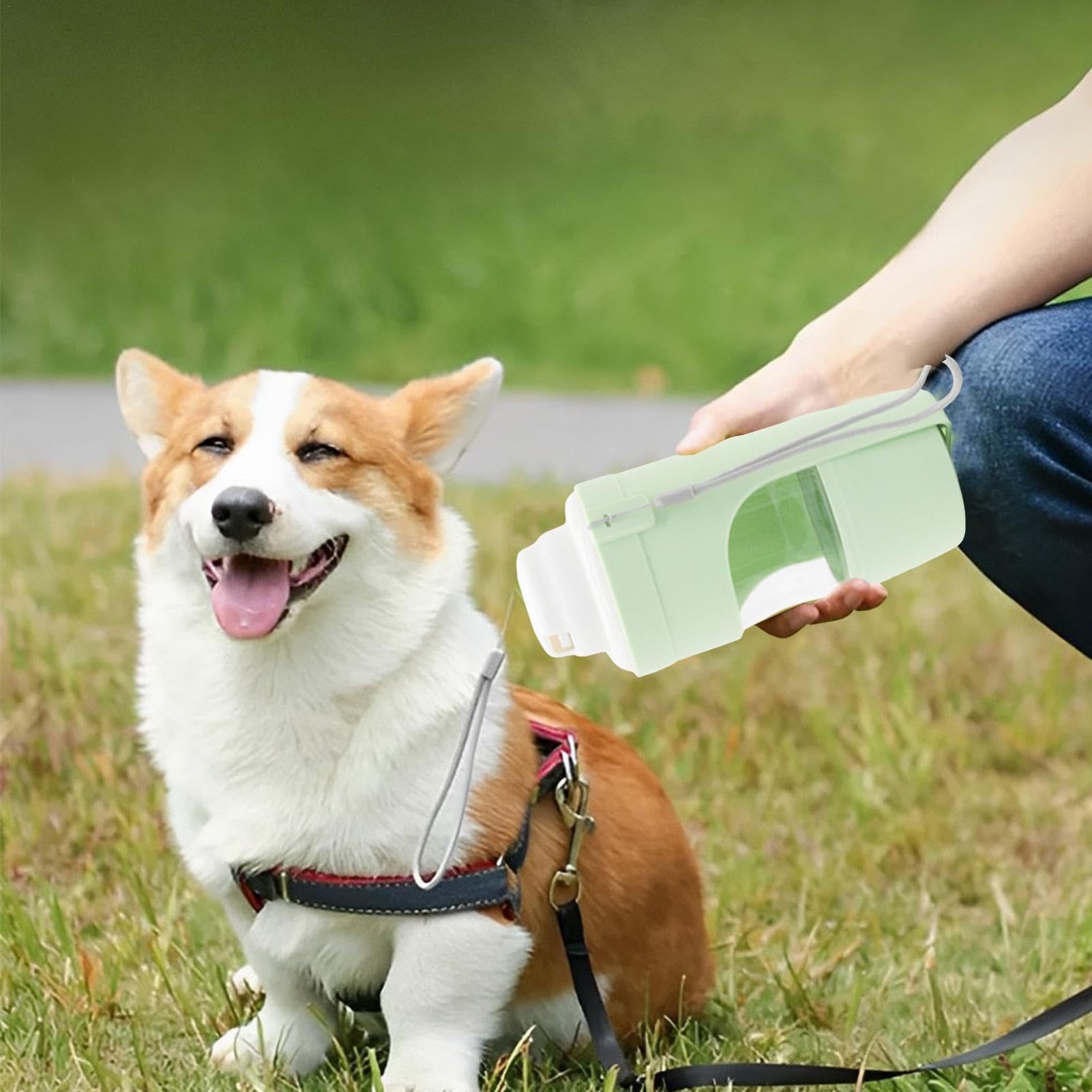 2 In 1 Travel Dog Water Bottle Pet Water Dispenser Feeder Drinking Feeder Dog Outing Water Feeder Pets Outdoor Portable Cup Pet Products - 𝓢𝓱𝓸𝓹𝓵𝓮𝓬𝔂