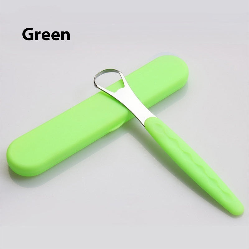 Tongue Scraper Tongue Cleaning Stainless Steel Tongue Scraper Oral Care Tool Deodorant Tongue Brush - 𝓢𝓱𝓸𝓹𝓵𝓮𝓬𝔂