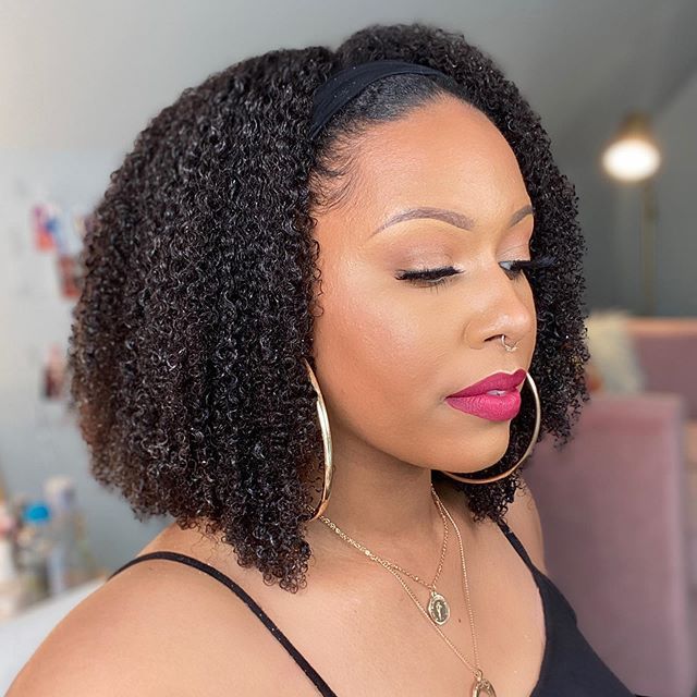 Black Hand Curl Small Curly Tube Binding Twist Fluffy Afro Wig - 𝓢𝓱𝓸𝓹𝓵𝓮𝓬𝔂