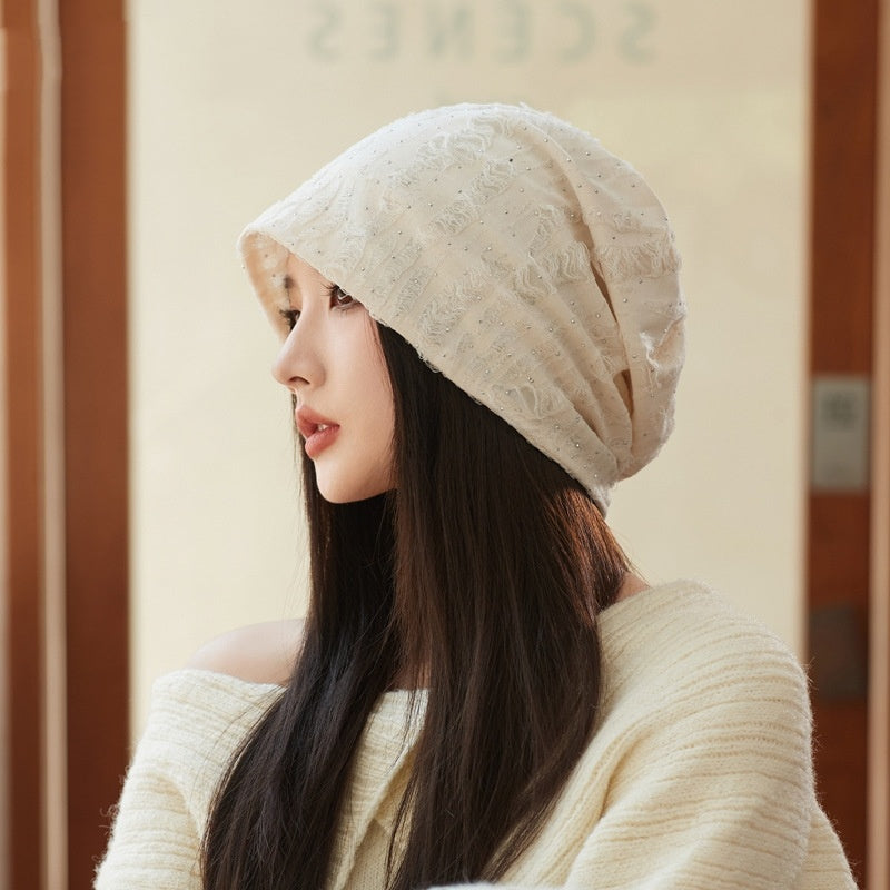 Korean Style Ripped Pile Heap Cap Children Autumn And Winter Fashion All-matching Make Face Look Smaller - 𝓢𝓱𝓸𝓹𝓵𝓮𝓬𝔂