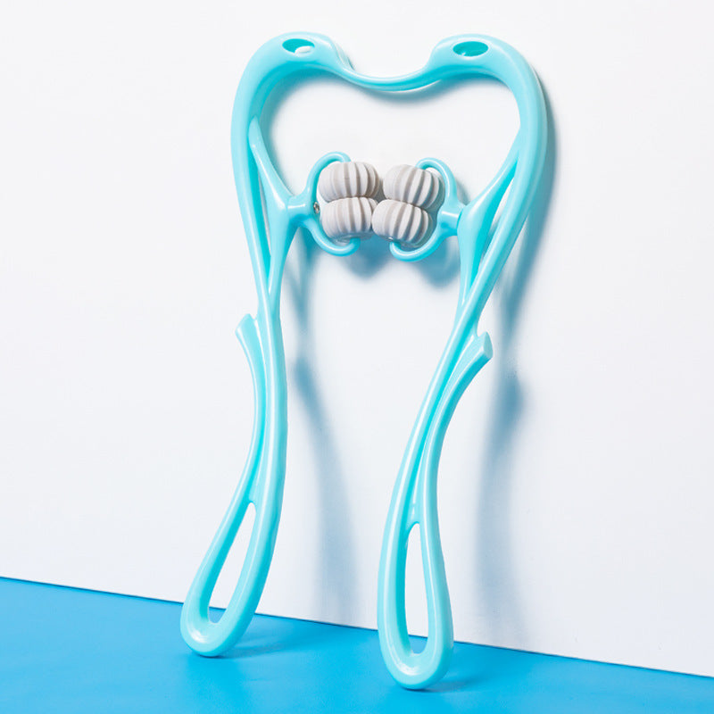 Multifunctional Manual Six-wheel Neck Massager Massage Relieve Roller Massage Tool - 𝓢𝓱𝓸𝓹𝓵𝓮𝓬𝔂