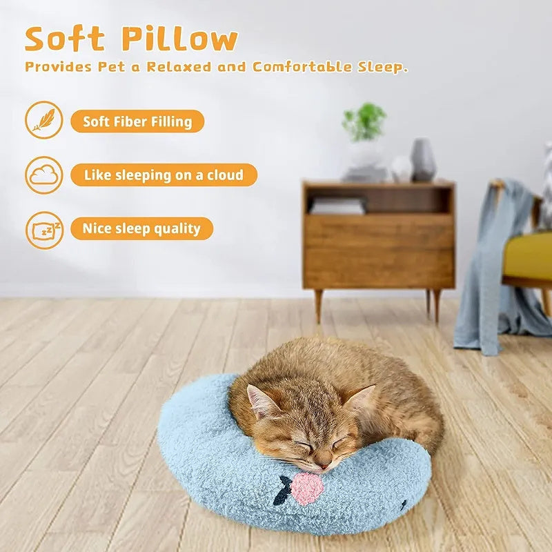 Little Pillow For Cats Fashion Neck Protector Deep Sleep Puppy U-Shaped Pillow Pets Pillow Kitten Headrest Dog Sleeping Pillow Pet Products - 𝓢𝓱𝓸𝓹𝓵𝓮𝓬𝔂