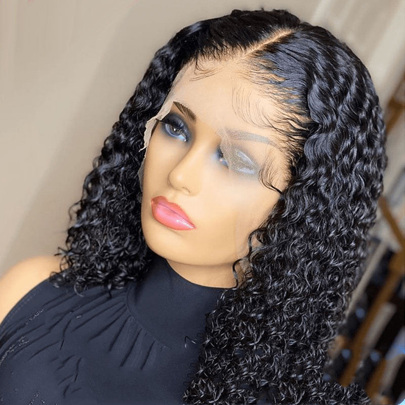 Doores Perruque Bob Lace Front Wig Naturelle Cheveux Humains Coupe Pixie Brun - 𝓢𝓱𝓸𝓹𝓵𝓮𝓬𝔂