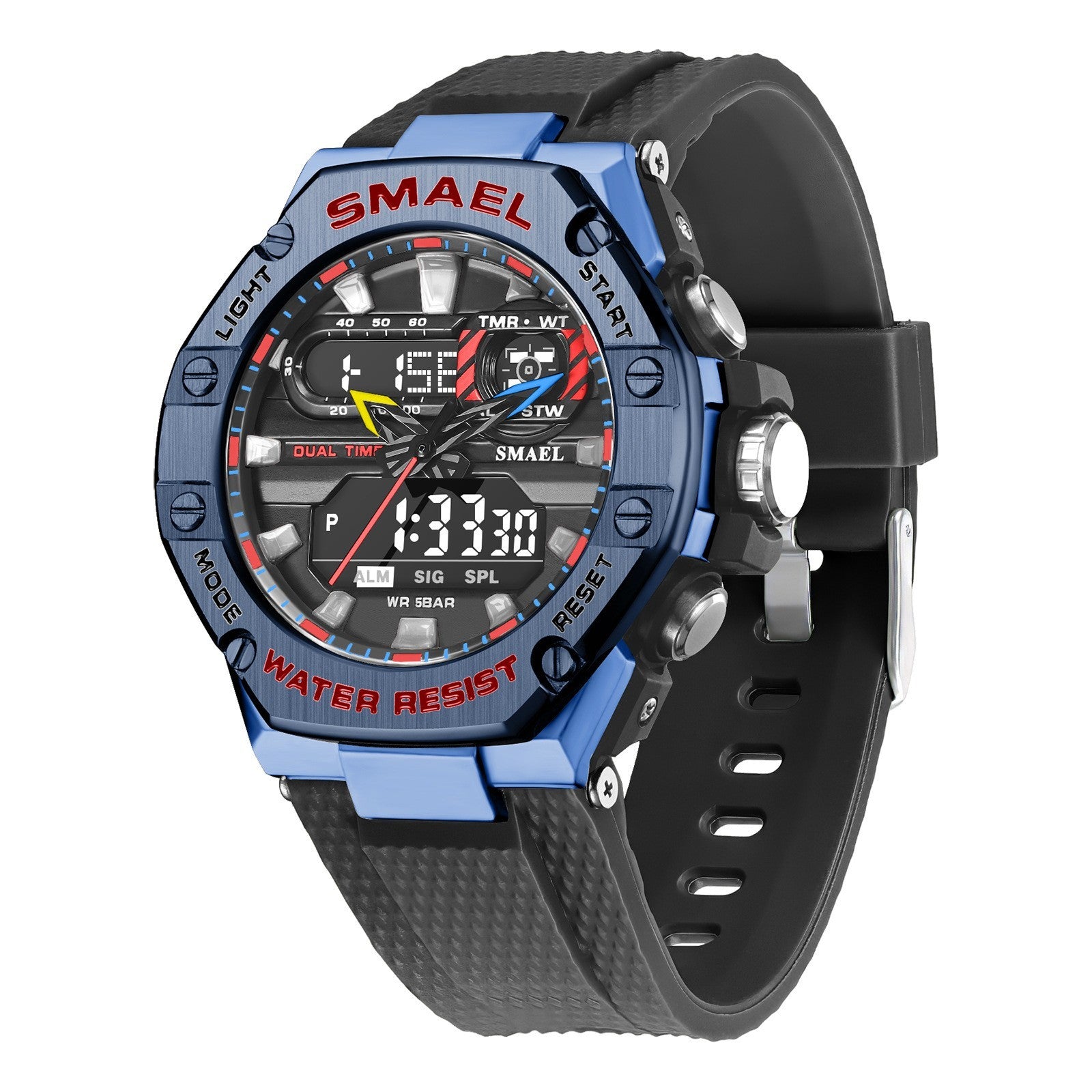 Digital Alloy Electronic Watch Men - 𝓢𝓱𝓸𝓹𝓵𝓮𝓬𝔂