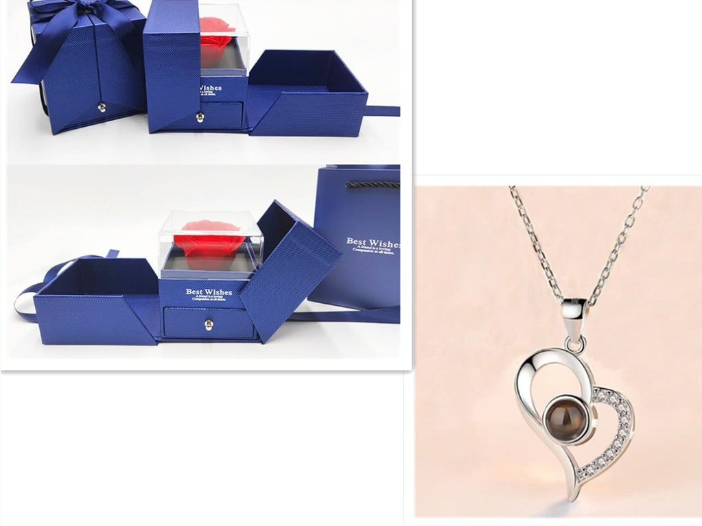 Hot Valentine's Day Gifts Metal Rose Jewelry Gift Box Necklace For Wedding Girlfriend Necklace Gifts - 𝓢𝓱𝓸𝓹𝓵𝓮𝓬𝔂