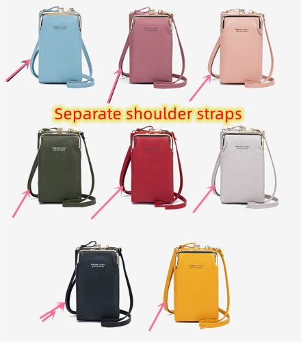 Fashion Lychee Pattern Solid Color Diagonal Shoulder Bag - 𝓢𝓱𝓸𝓹𝓵𝓮𝓬𝔂