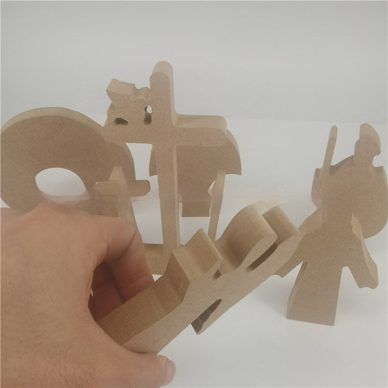 Easter Scene Wooden Decoration - 𝓢𝓱𝓸𝓹𝓵𝓮𝓬𝔂