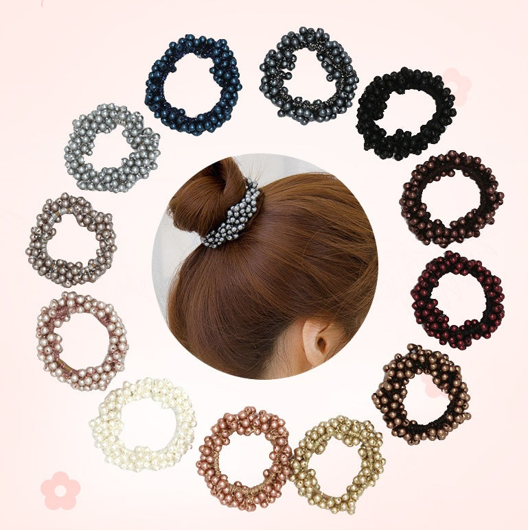 Handmade Crochet Rubber Band Hair Tie Pearl - 𝓢𝓱𝓸𝓹𝓵𝓮𝓬𝔂