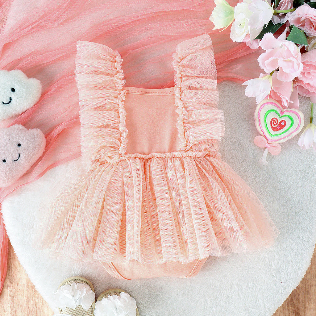 Jumpsuit Baby Net Skirt Princess Poris Dress Baby Skirt Baby Body Pants Jumpsuit - 𝓢𝓱𝓸𝓹𝓵𝓮𝓬𝔂