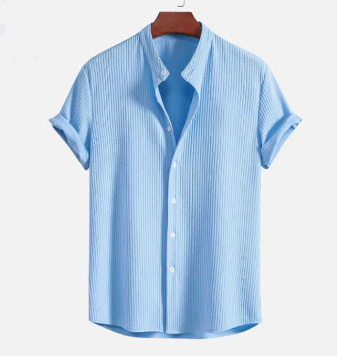 Short Sleeve Loose Shirt Top Summer Mens Clothing - 𝓢𝓱𝓸𝓹𝓵𝓮𝓬𝔂