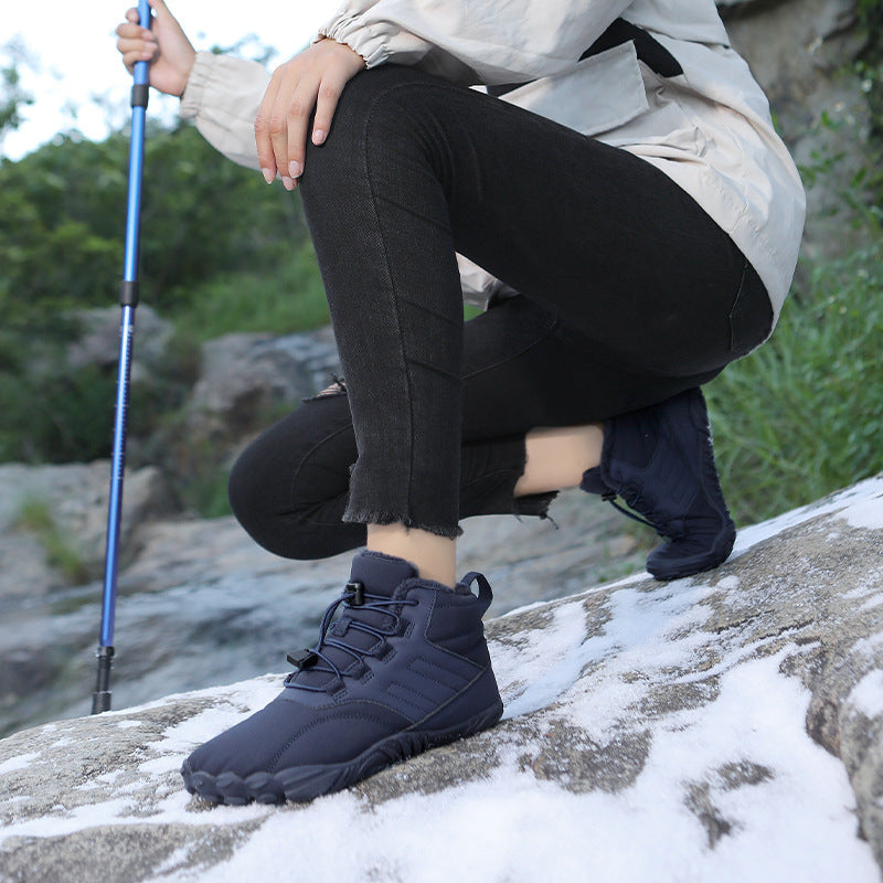 Outdoor Sports Cotton Shoes For Men And Women Winter Warm Slip-on Boots Wear-resistant Anti-ski Thickened Shoes Couple - 𝓢𝓱𝓸𝓹𝓵𝓮𝓬𝔂