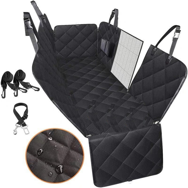 Dog Car Seat Cover View Mesh Pet Carrier Hammock Safety Protector Car Rear Back Seat Mat With Zipper And Pocket For Travel - 𝓢𝓱𝓸𝓹𝓵𝓮𝓬𝔂