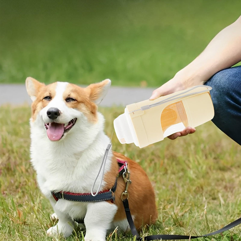 2 In 1 Travel Dog Water Bottle Pet Water Dispenser Feeder Drinking Feeder Dog Outing Water Feeder Pets Outdoor Portable Cup Pet Products - 𝓢𝓱𝓸𝓹𝓵𝓮𝓬𝔂