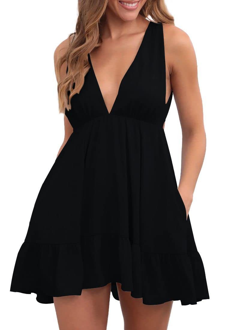 Backless Sleeveless Sling Dress Women - 𝓢𝓱𝓸𝓹𝓵𝓮𝓬𝔂