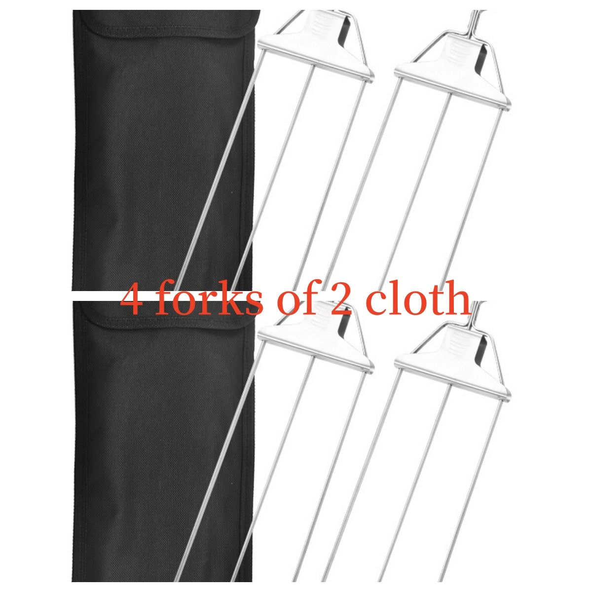 3-Prong Skewer Stick Needles Kebab 3 Way Forks Stainless Steel Barbecue Grill Fork Household BBQ Non-stick - 𝓢𝓱𝓸𝓹𝓵𝓮𝓬𝔂