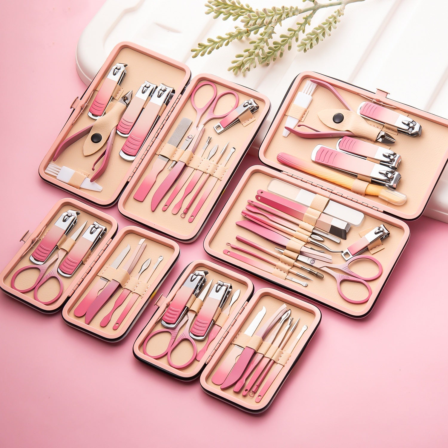 Gradient Color Nail Clippers Suit Stainless Steel Nail Clippers Cuticle Nipper - 𝓢𝓱𝓸𝓹𝓵𝓮𝓬𝔂