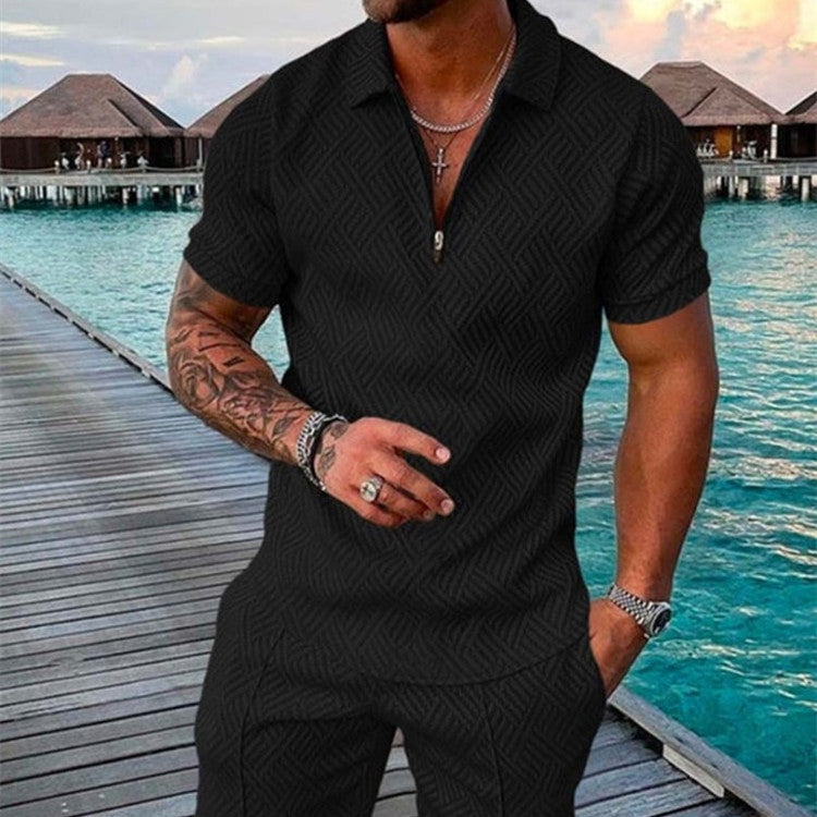 New Men's Summer Short Sleeve Shorts Casual Suit - 𝓢𝓱𝓸𝓹𝓵𝓮𝓬𝔂