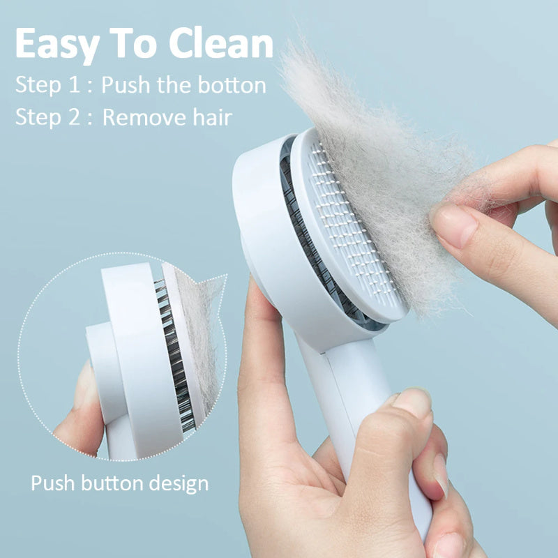 Pet Needle Comb Hair Remover Brush Dog And Cat Pet Comb Self Cleaning Massage Brushes Grooming Supplies - 𝓢𝓱𝓸𝓹𝓵𝓮𝓬𝔂
