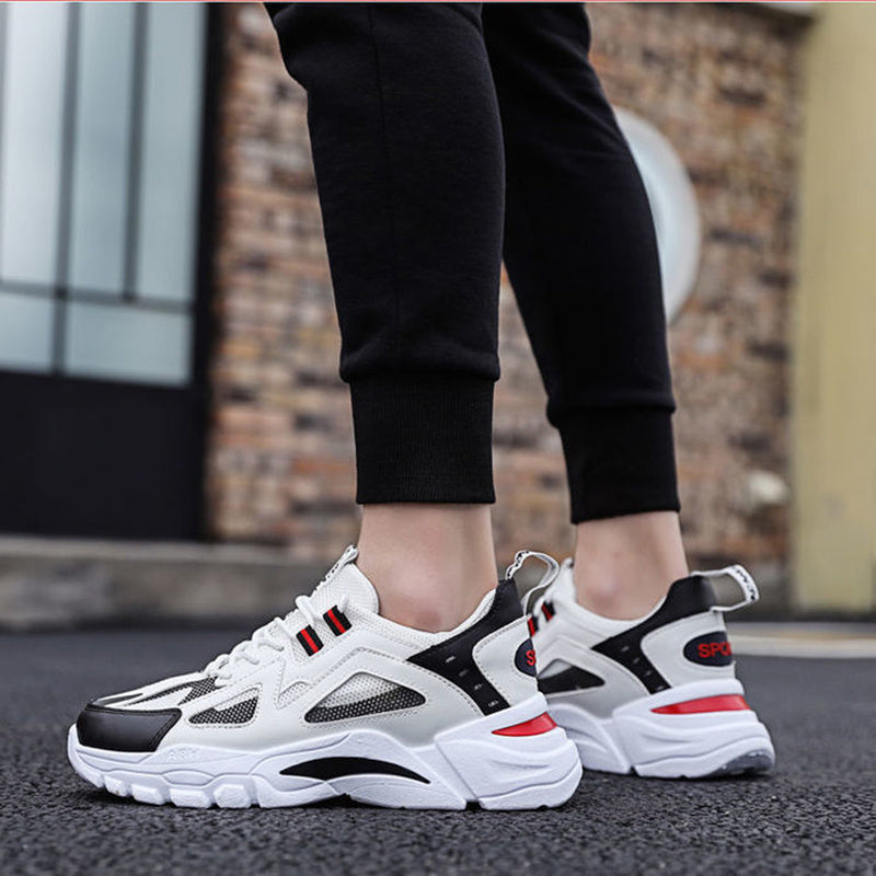 White Sneakers Men Non Slip Walking Running Shoes Sports - 𝓢𝓱𝓸𝓹𝓵𝓮𝓬𝔂