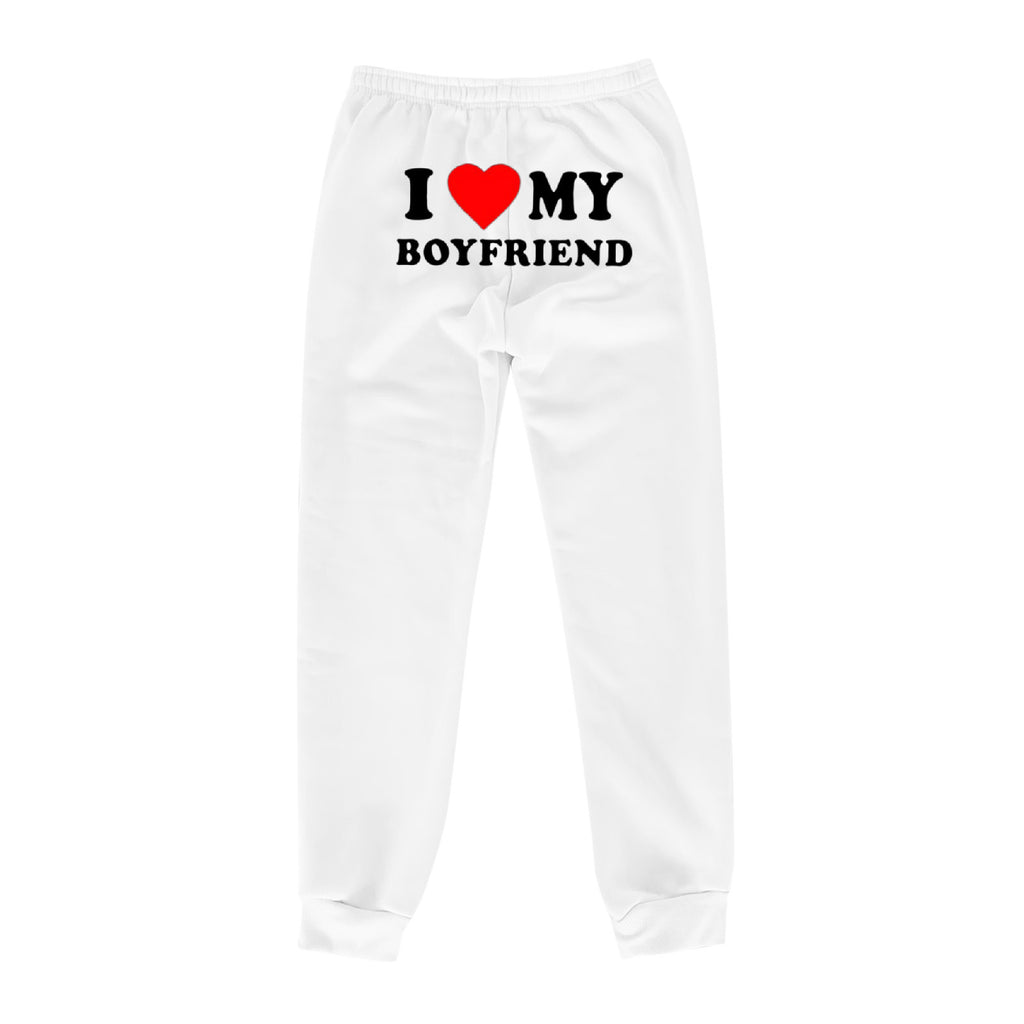 I Love MY BOYFRIEND Printed Trousers Casual Sweatpants Men And Women Sports Pants - 𝓢𝓱𝓸𝓹𝓵𝓮𝓬𝔂