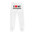 I Love MY BOYFRIEND Printed Trousers Casual Sweatpants Men And Women Sports Pants - 𝓢𝓱𝓸𝓹𝓵𝓮𝓬𝔂