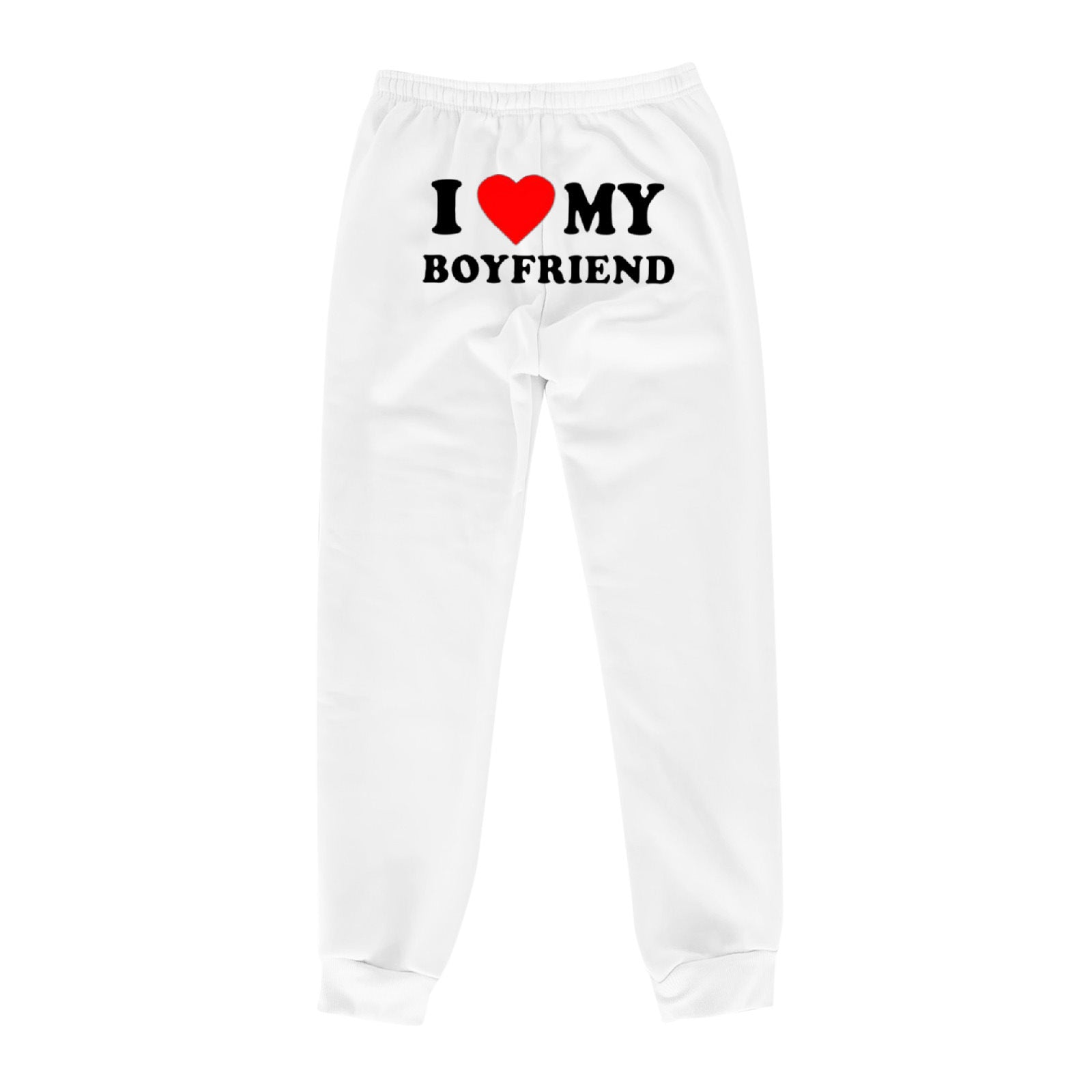 I Love MY BOYFRIEND Printed Trousers Casual Sweatpants Men And Women Sports Pants - 𝓢𝓱𝓸𝓹𝓵𝓮𝓬𝔂