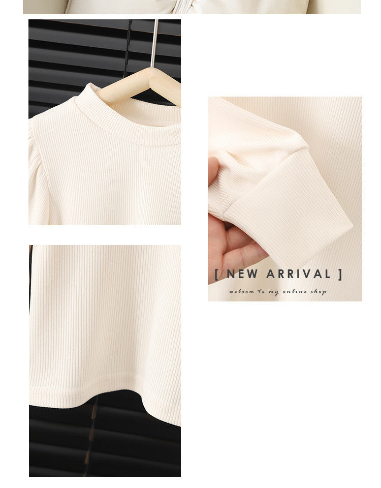 Baby Girl Round-neck Long-sleeved Dress Suit 