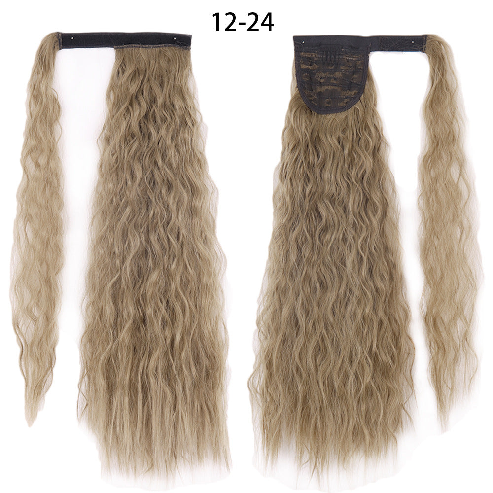 Ponytail Wig Water Wave Velcro Banding Chemical Fiber High Temperature Silk - 𝓢𝓱𝓸𝓹𝓵𝓮𝓬𝔂