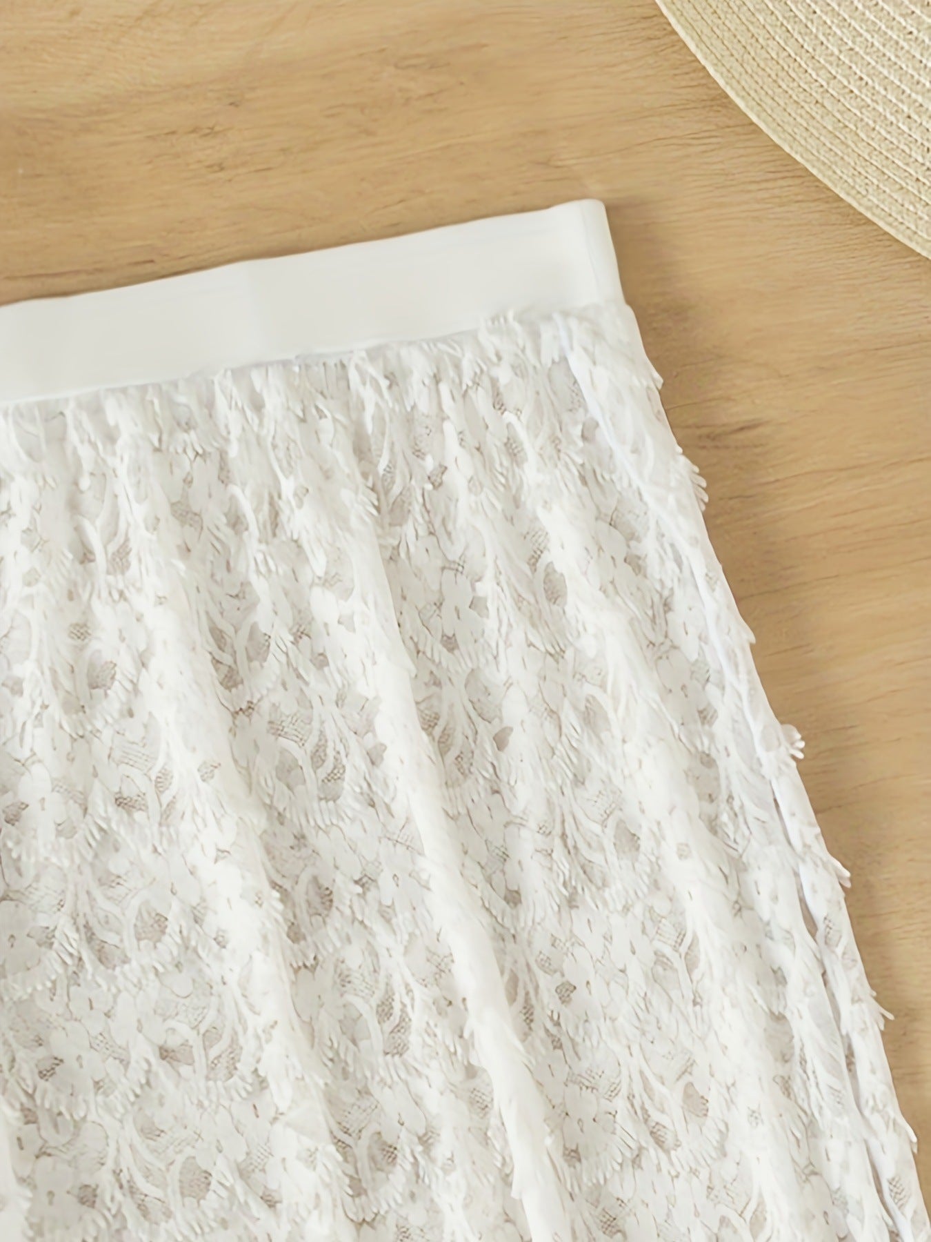 Swimsuit Elegant Gathered Long Skirt Bikini Three Pieces