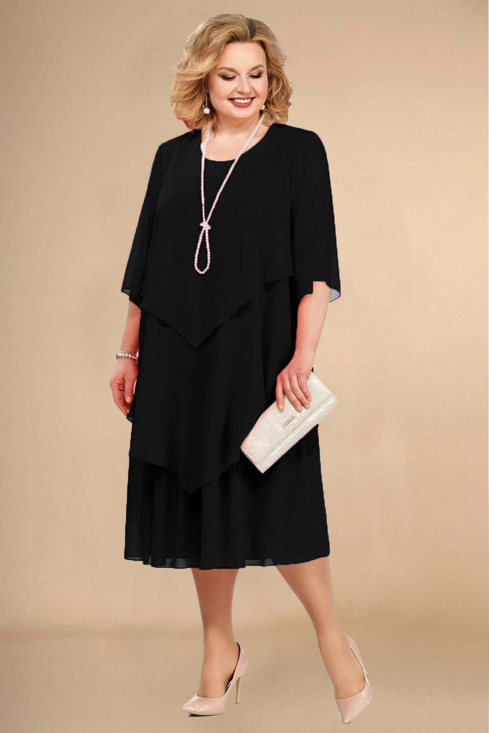 Chiffon Plus Size Mom Beach Dress - 𝓢𝓱𝓸𝓹𝓵𝓮𝓬𝔂