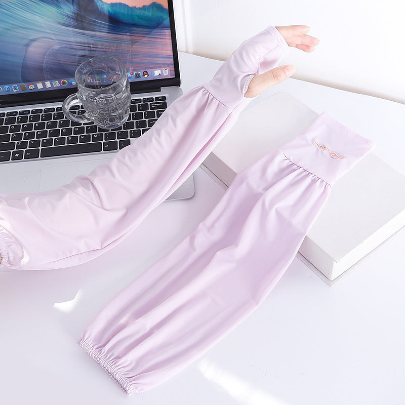 Viscose Fiber Oversleeve Sun Protection Thin Loose Gloves Sleeves - 𝓢𝓱𝓸𝓹𝓵𝓮𝓬𝔂