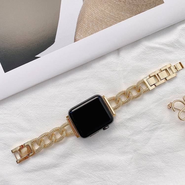 Classic Style Metal Chain Fashion Women's Watch Wrist Strap