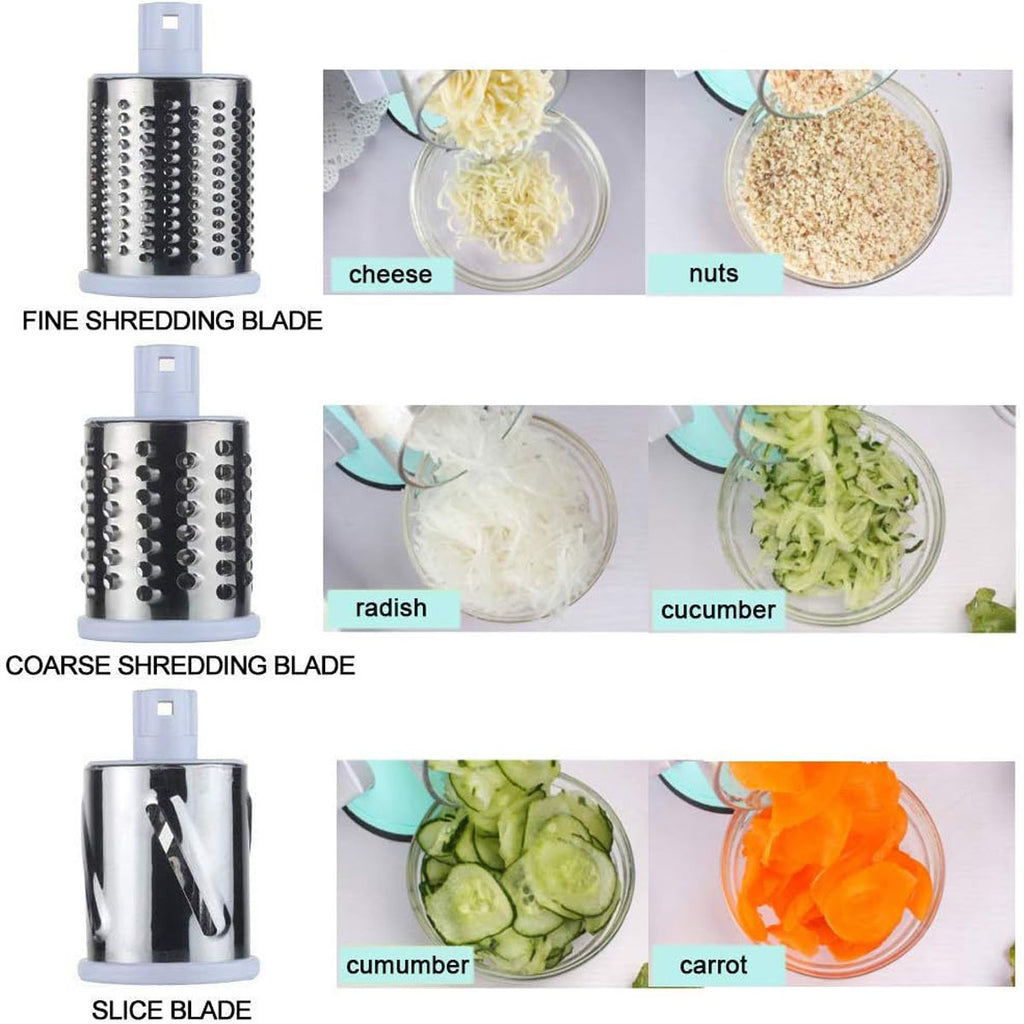 Manual Kitchen Accessories Multifunctional Round Mandoline Potato Slicer Vegetable Cutter Slicer Cheese Kitchen Gadgets - 𝓢𝓱𝓸𝓹𝓵𝓮𝓬𝔂