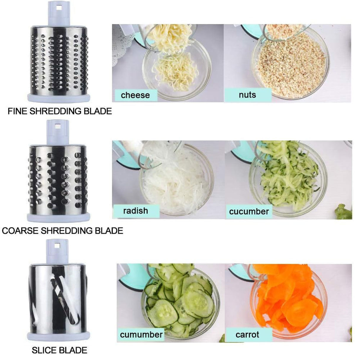 Manual Kitchen Accessories Multifunctional Round Mandoline Potato Slicer Vegetable Cutter Slicer Cheese Kitchen Gadgets - 𝓢𝓱𝓸𝓹𝓵𝓮𝓬𝔂