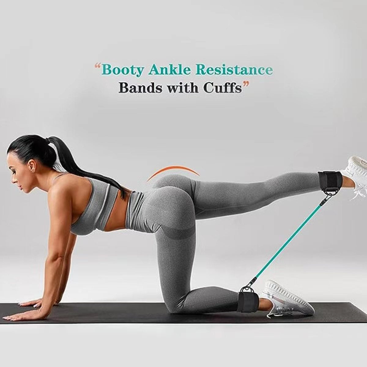 Ankle Strap Resistance Bands Hip Leg Strength Pull Rope Fitness Elastic Training Home Yoga Pilate Crossfit Workout Gym Equipment - 𝓢𝓱𝓸𝓹𝓵𝓮𝓬𝔂