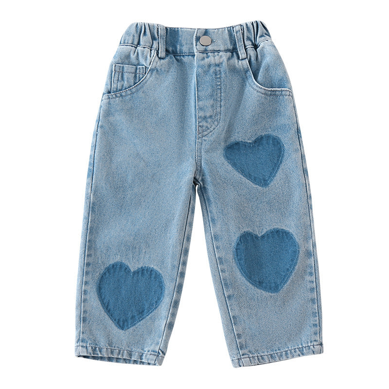 Children Soft Jeans Casual Straight Trousers - 𝓢𝓱𝓸𝓹𝓵𝓮𝓬𝔂